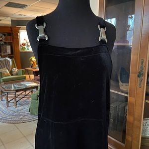 Long black velour jumper